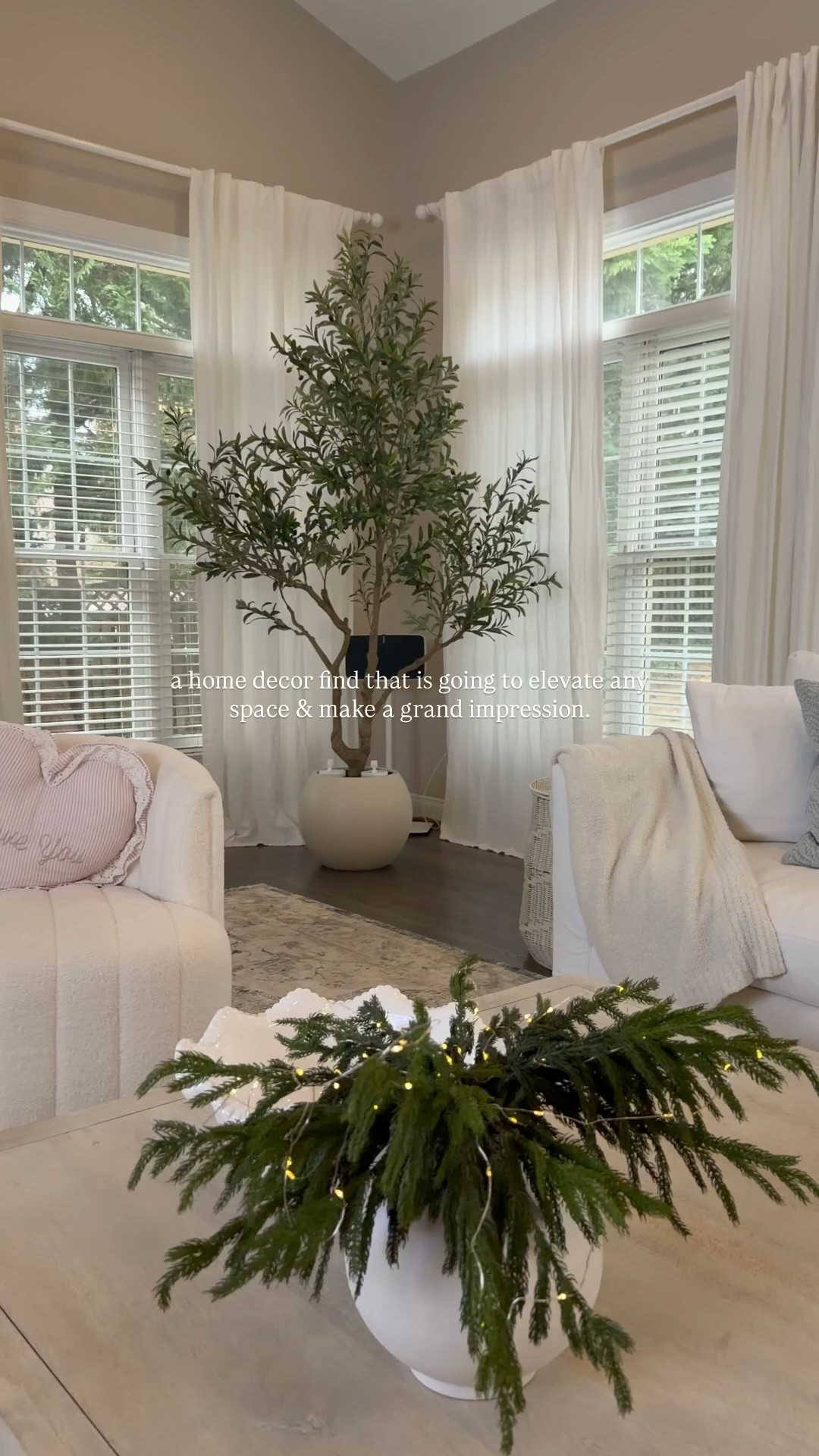 You’re going to want to grab this home find before it sells out -I found the most realistic faux olive tree of the season & it’s affordable.

This beauty is 8 ft, is very realistic with bendable branches, a simple setup (took under 5 minutes to setup) and it includes the planter with moss. 

#LTKHome #LTKSeasonal