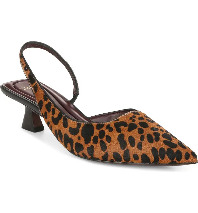 Devin Genuine Calf Hair Slingback Pointed Toe Pump (Women) | Nordstrom