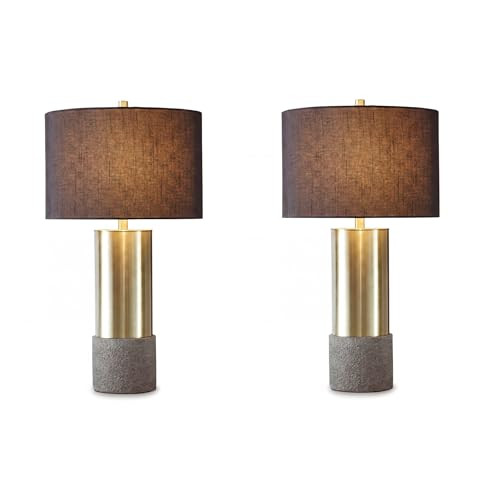 Signature Design by Ashley Jacek Contemporary Table Lamp Set of 2 | Amazon (US)