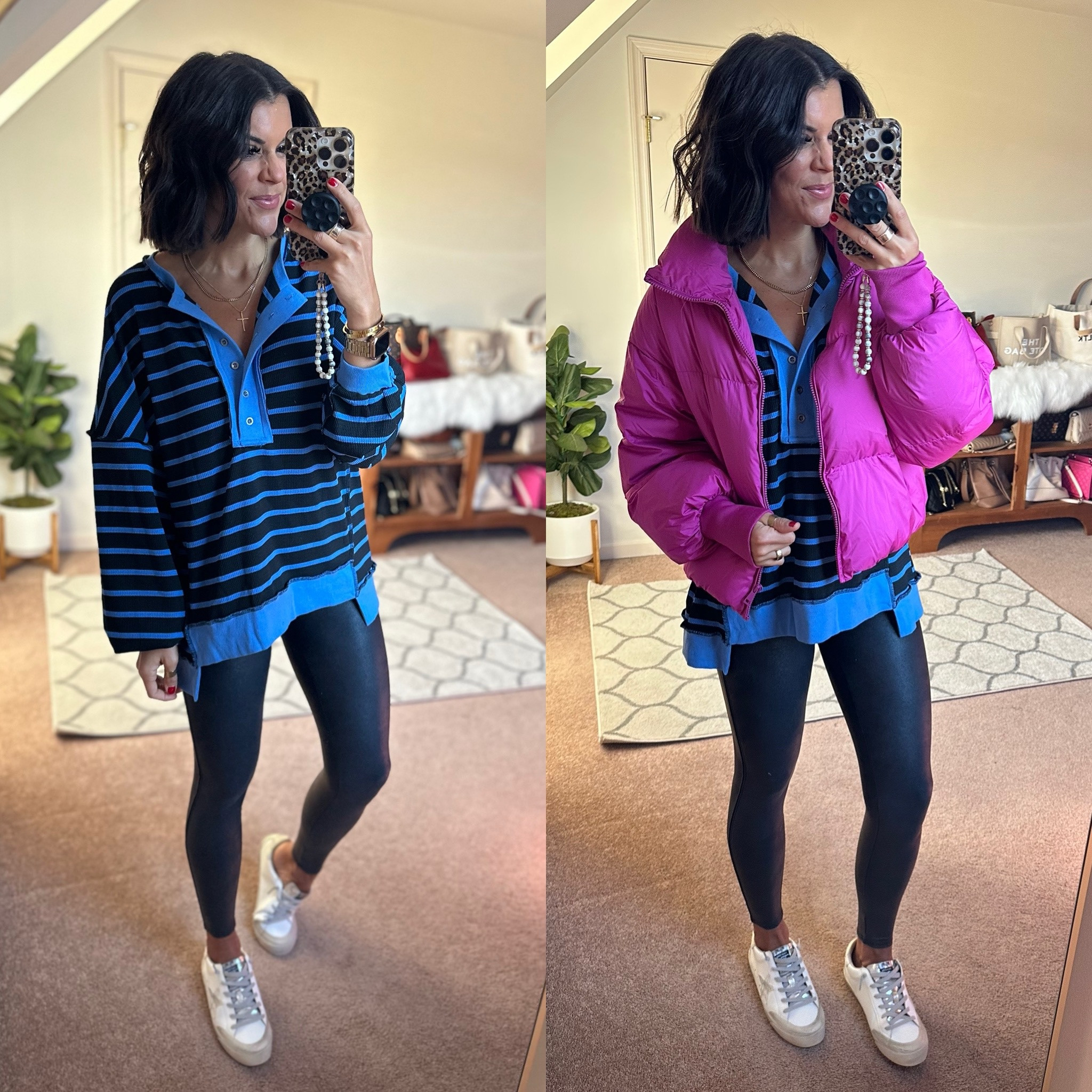 Todays outfit

Size small I. The pullover and jacket. Spanx leggings size small. I normally wear a xs in others. Sneakers fit true to size!

#LTKFindsUnder100 #LTKSeasonal