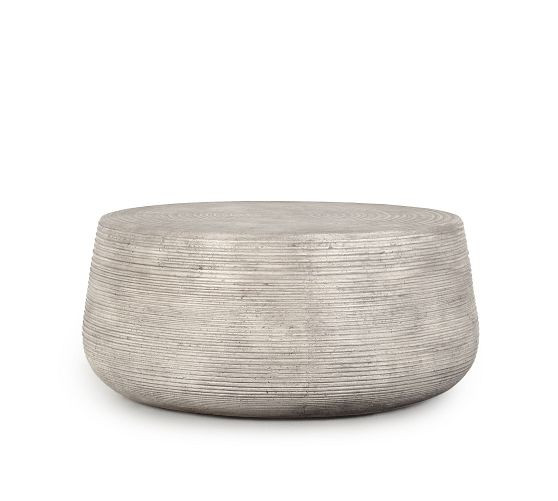Mays Concrete Round Outdoor Coffee Table (37") | Pottery Barn (US)