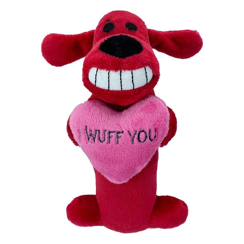 Multipet® Valentine's Day "Wuff You" Bobo Dog Toy | PetSmart