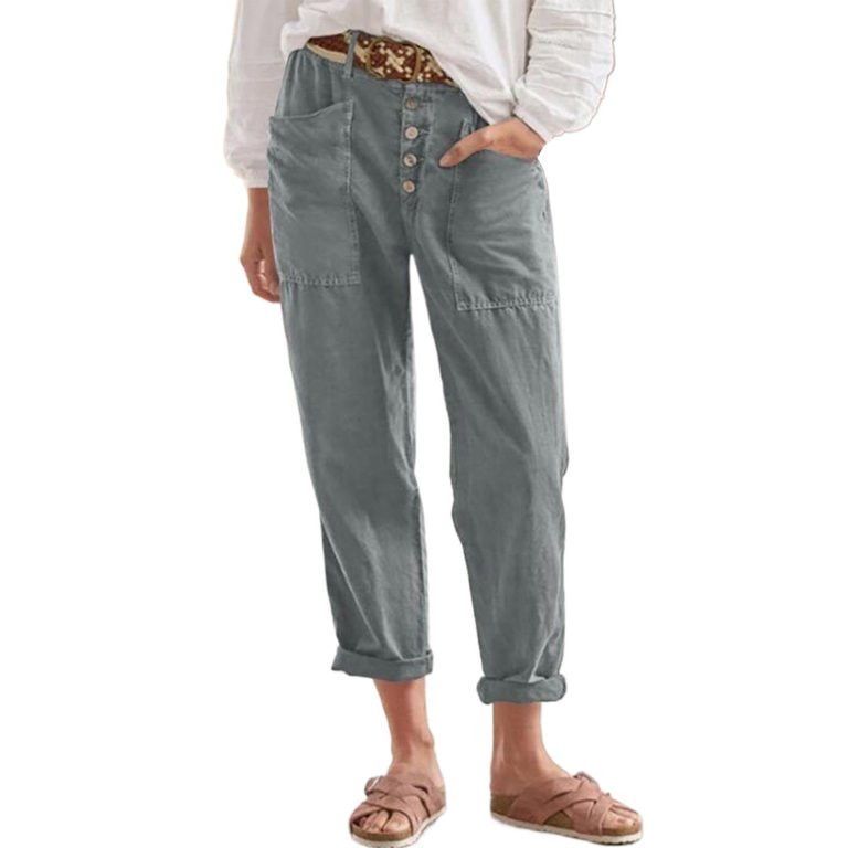 SIYECAOH Basics Jeggings for Women Camo Cargo Pants for Women's Capri Pants with Pockets Casual W... | Walmart (US)