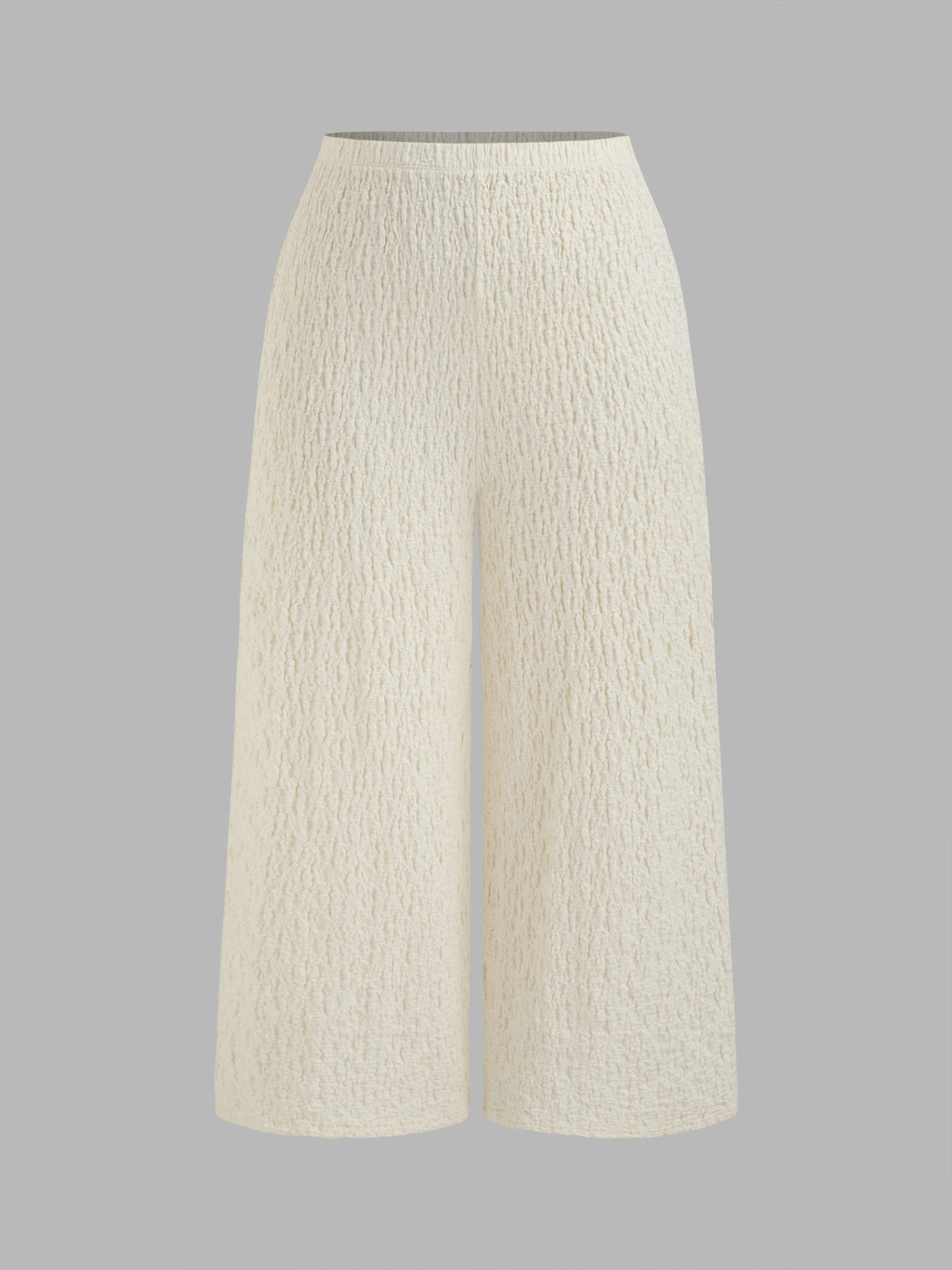 Mid Rise Solid Texture Straight Leg Trousers Curve & Plus | Cider