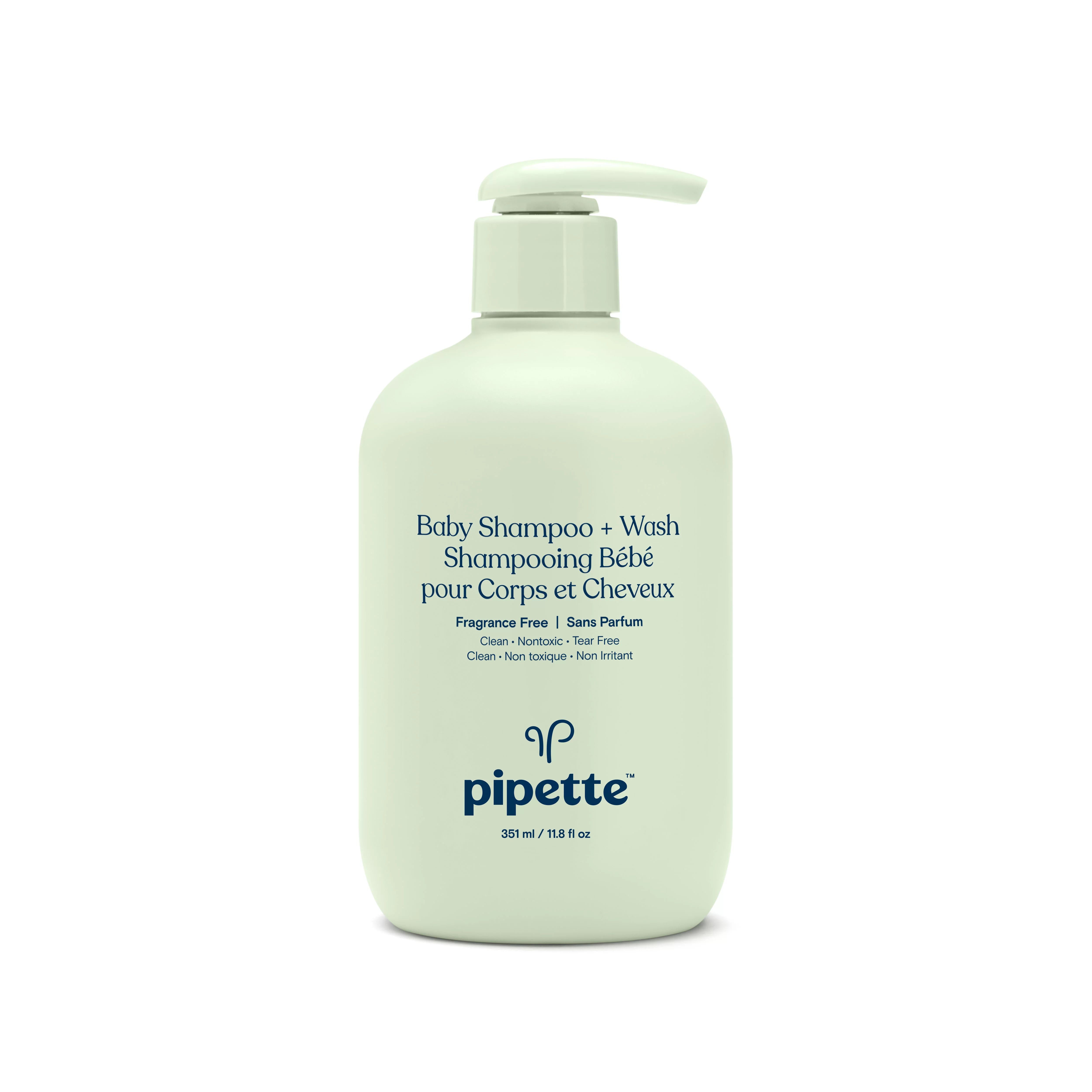 Pipette Tear-Free Baby Shampoo & Wash, Fragrance-Free for Sensitive Skin, 11.8 fl oz - Walmart.co... | Walmart (US)