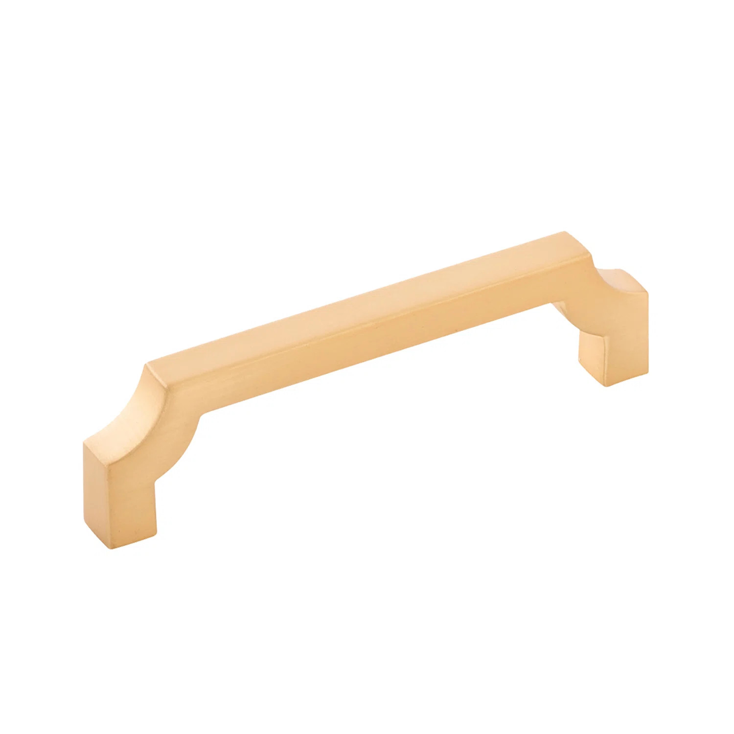 Monarch Collection Handle Pull - 3-3/4" Center to Center Cabinet Pull Brushed Golden Brass - Tran... | Wayfair North America