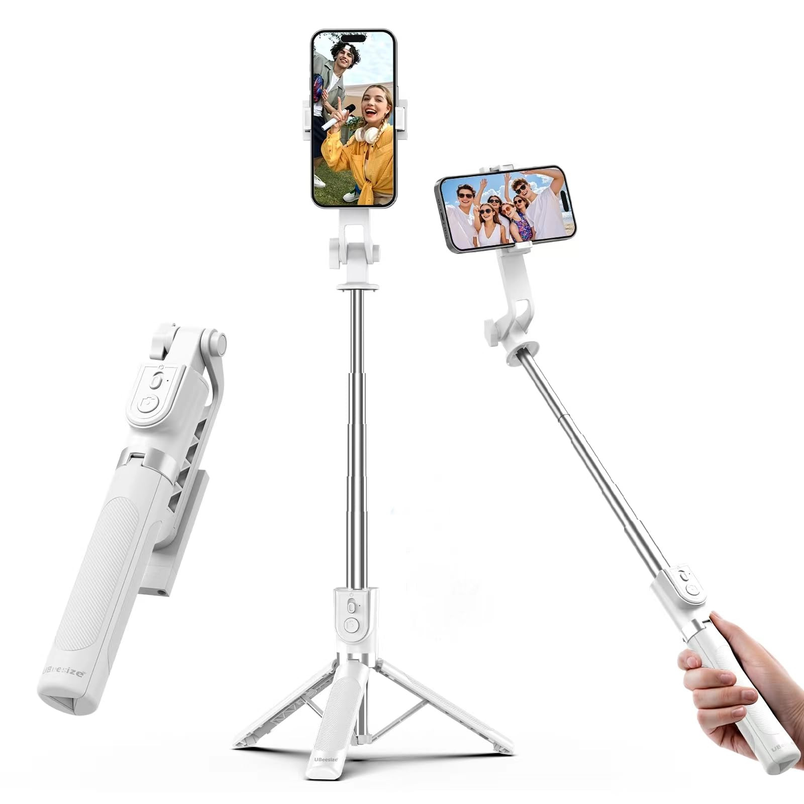 UBeesize Selfie Stick Tripod for iPhone and Android, 52'' Extendable Phone Tripod Stand with Remo... | Amazon (US)