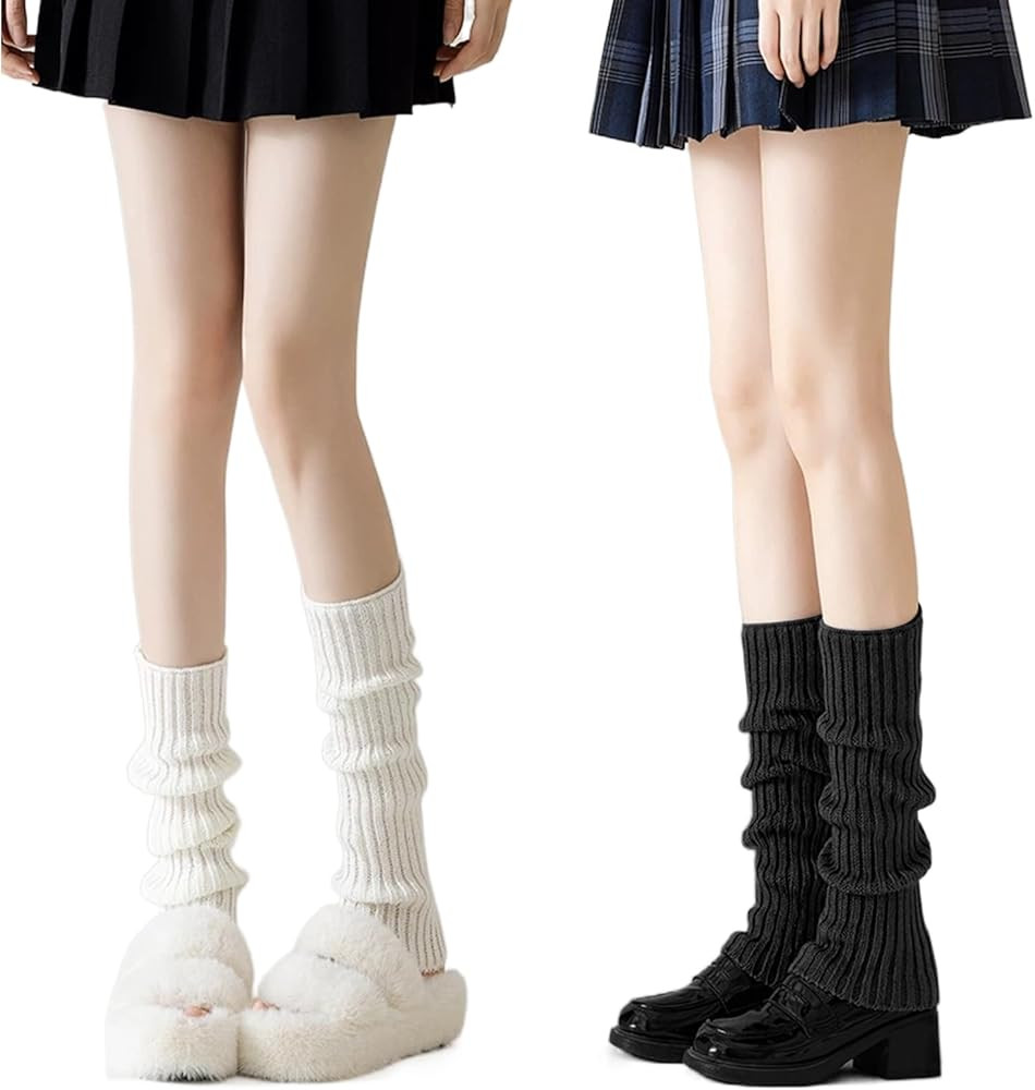 2 Pcs Leg Warmers Y2k, Leg Warmers, Y2k Accessories, Cute Kawaii Cream Legwarmers for Women Winte... | Amazon (US)