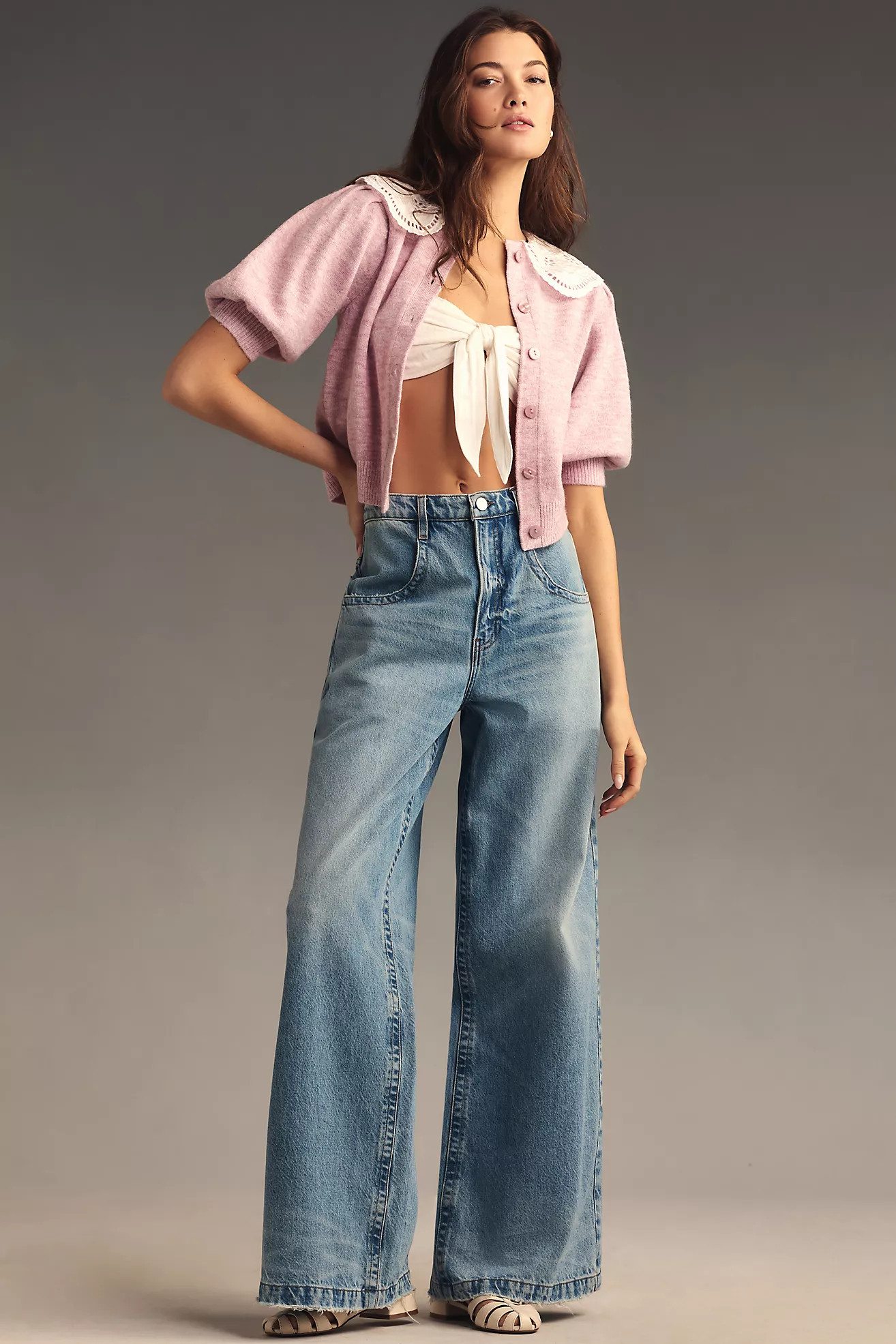 FRAME The Skater High-Rise Wide-Leg Jeans | Anthropologie (US)