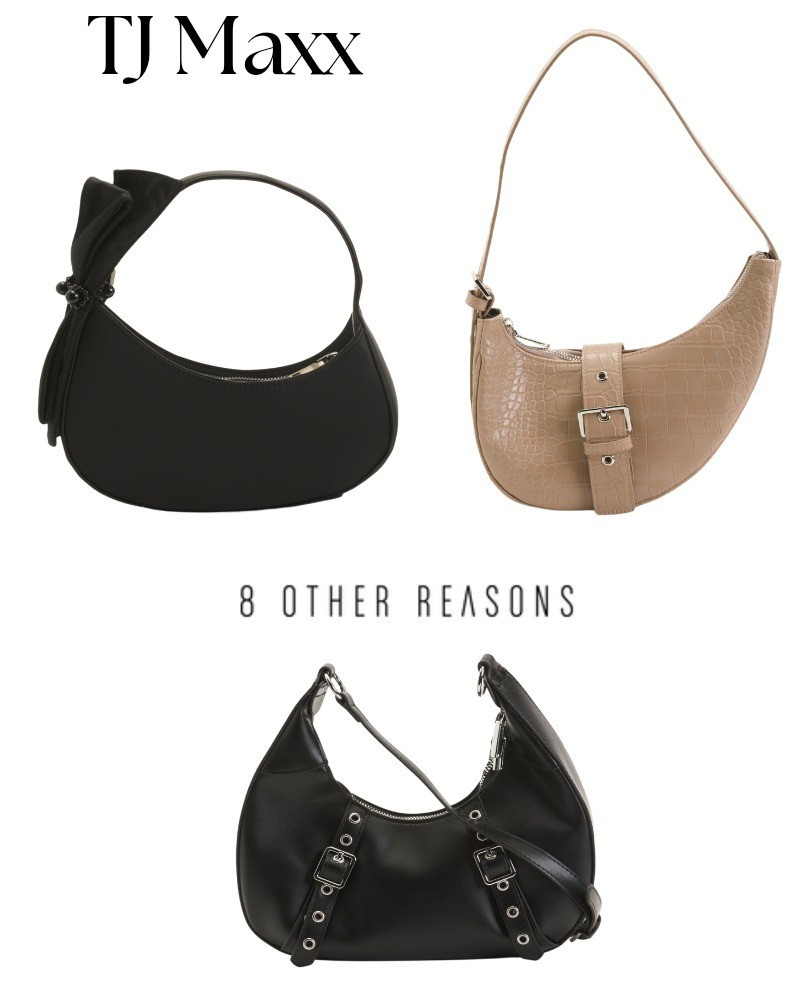 8 other reasons at TJ Maxx on sale, black purse, shoulder bag, neutrals, summer bag, look for less, Designer Deals.

#LTKSaleAlert #LTKStyleTip #LTKItBag