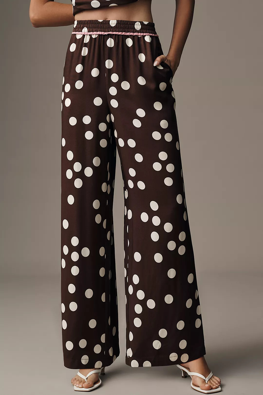 The Brooklin Printed Wide-Leg Pull-On Pants | Anthropologie (US)