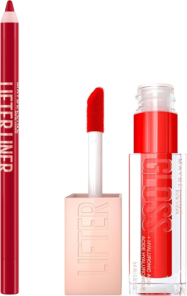 Maybelline Lifter Gloss and Lifter Liner Bundle, Lip Gloss and Lip Liner in Shades Sweatheart and... | Amazon (US)