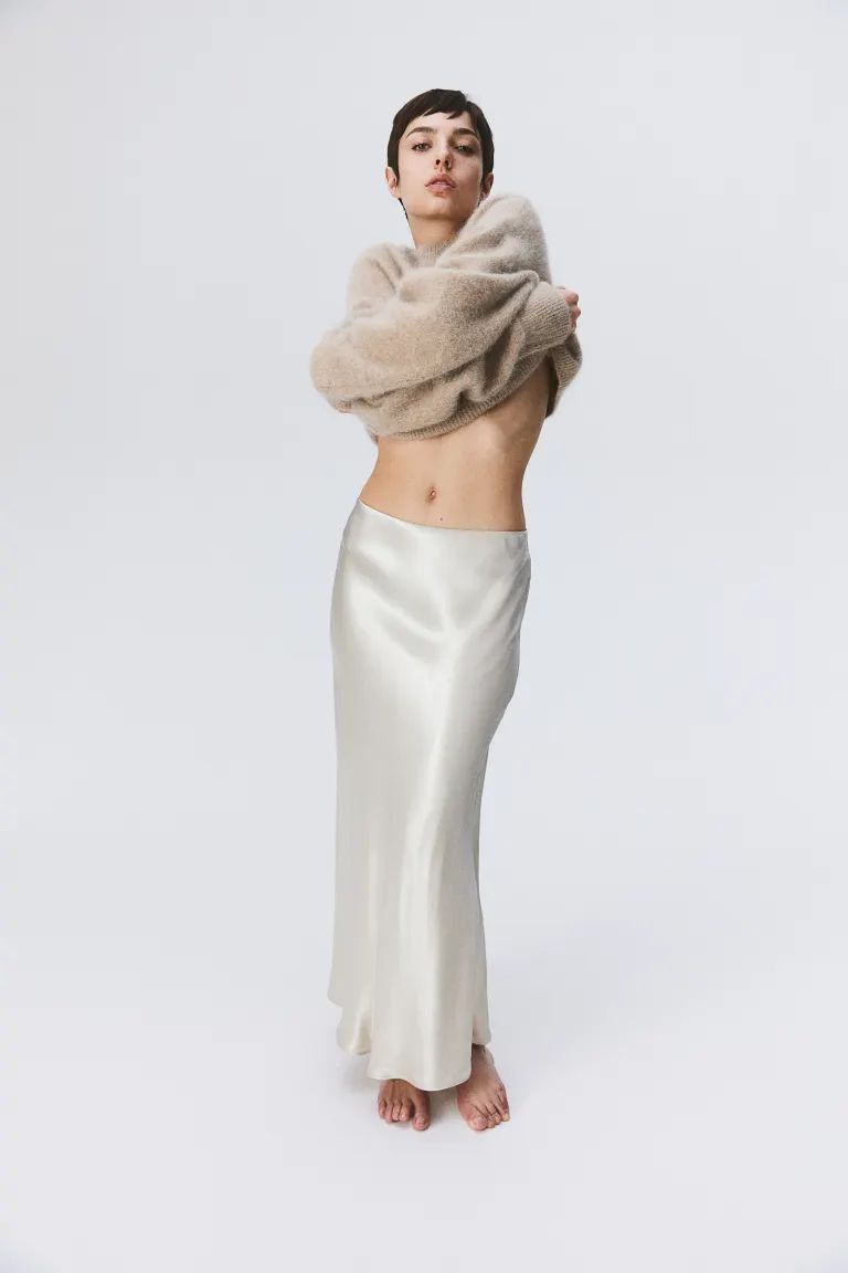 Satin Maxi Skirt | H&M (US + CA)