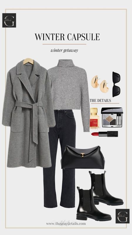 Weekend getaway outfit, black jeans, cashmere sweater. Lug sole boots

#LTKitbag #LTKVideo #LTKover40