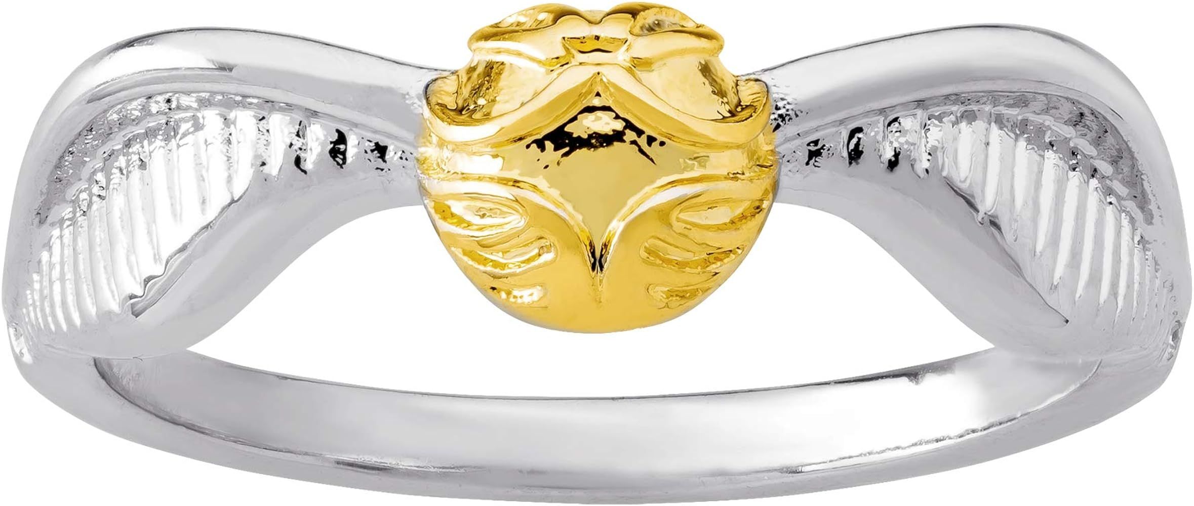 Harry Potter Womens Golden Snitch Rings Rings Size 6,7,8 Silver and Flash Plated Jewelry | Amazon (US)