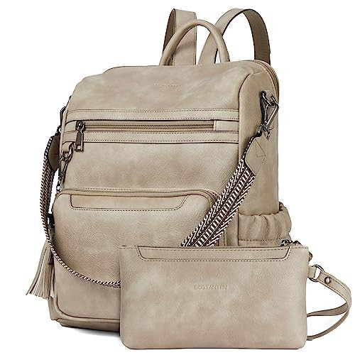 BOSTANTEN Womens Backpack Purse Leather Travel Backpack Fashion Designer Ladies Shoulder Bags wit... | Amazon (US)