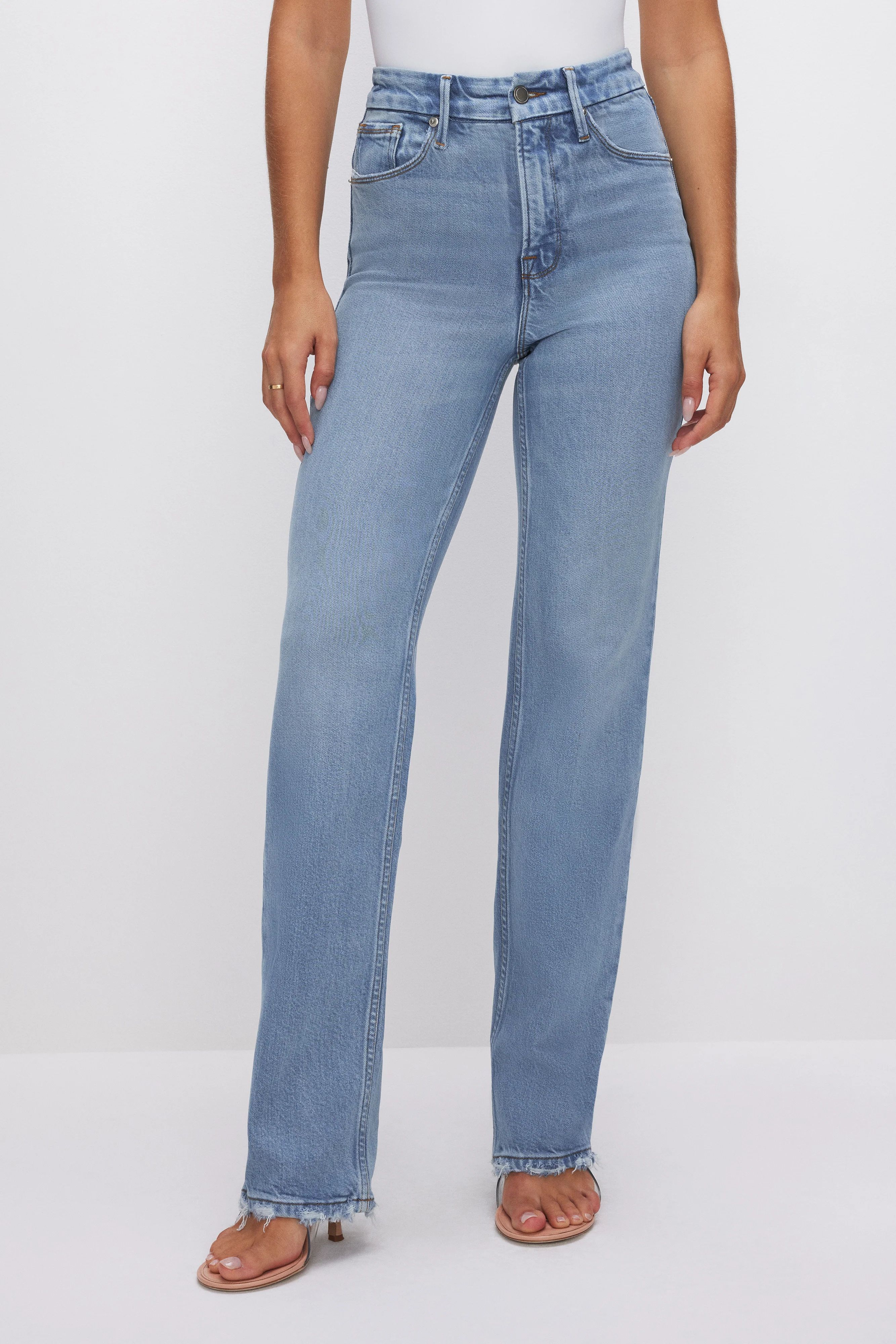 SOFT-TECH GOOD ICON STRAIGHT JEANS | Good American