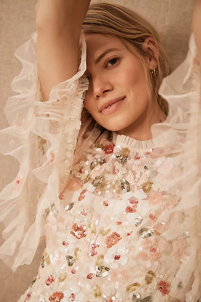 Needle & Thread Enchanted Meadow Ballerina Dress | Anthropologie (US)