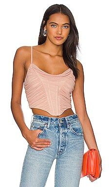 superdown Blaire Corset Top in Nude from Revolve.com | Revolve Clothing (Global)