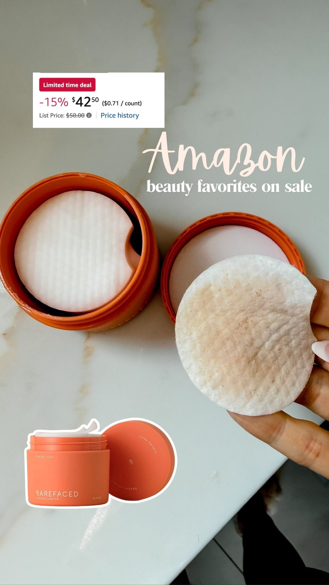 These toning pads are a must have in my skincare routine! They are part of the Amazon beauty sale right now! 🙌🏻✨

#LTKBeauty #LTKSaleAlert #LTKgrwm