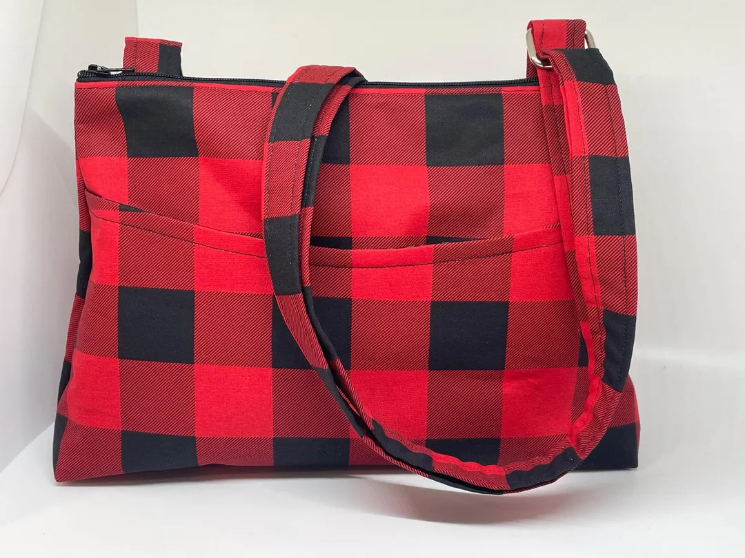 Buffalo Plaid Crossbody Purse with Adjustable Strap | Etsy (US)