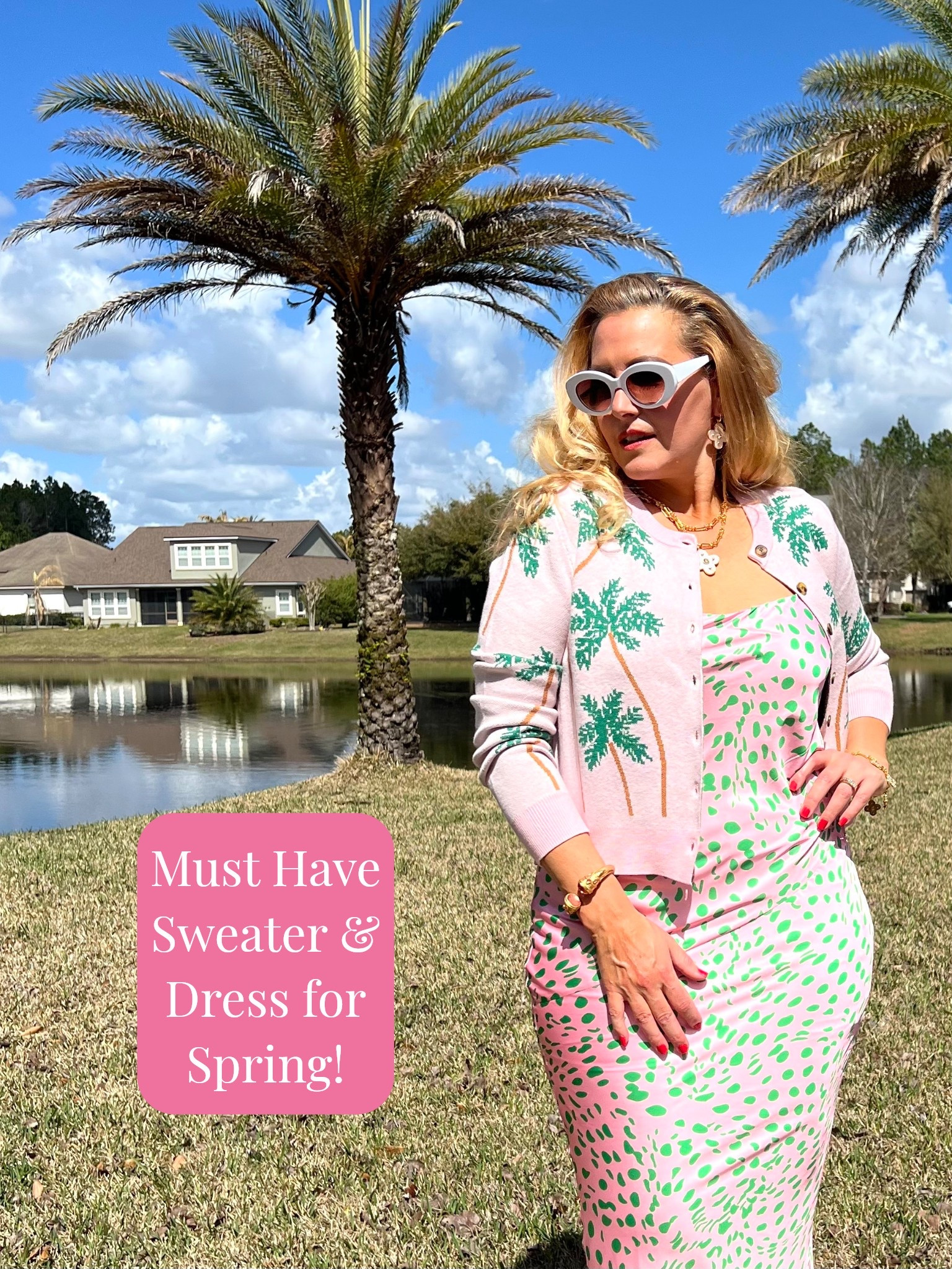 Completely obsessed with this @VICI sweater and dress for spring.

This would make a perfect spring break date night outfit or beautiful Easter outfit.

Wearing a medium sweater and large dress.

The sweater fits true to size. 

The dress runs small. There’s no stretch at all. There is an inside lining as well. Dress zips up the side. Very well constructed. If you’re in between sizes, size up (as mentioned it runs small.)


#LTKSeasonal #LTKOver40 #LTKSaleAlert #LTKU #LTKTravel #LTKgrwm #LTKootd #LTKMidsize #LTKSpringSale #LTKSwim #LTKWedding