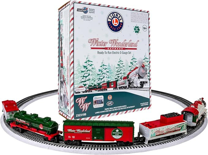 Lionel Winter Wonderland LionChief 5.0 Electric O Gauge Train Set with Bluetooth & Remote One Col... | Amazon (US)