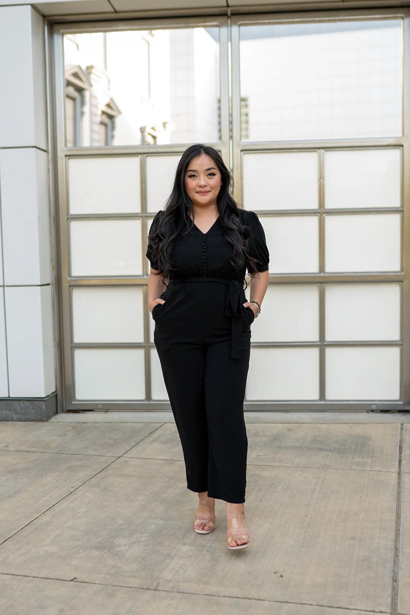 Serenade Jumpsuit (Black) | Bee Petite Boutique