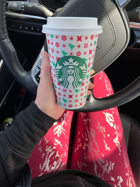 Cute $16 Walmart holiday leggings matching my Starbucks cup ❤️

#LTKunder50 #LTKSeasonal #LTKHoliday