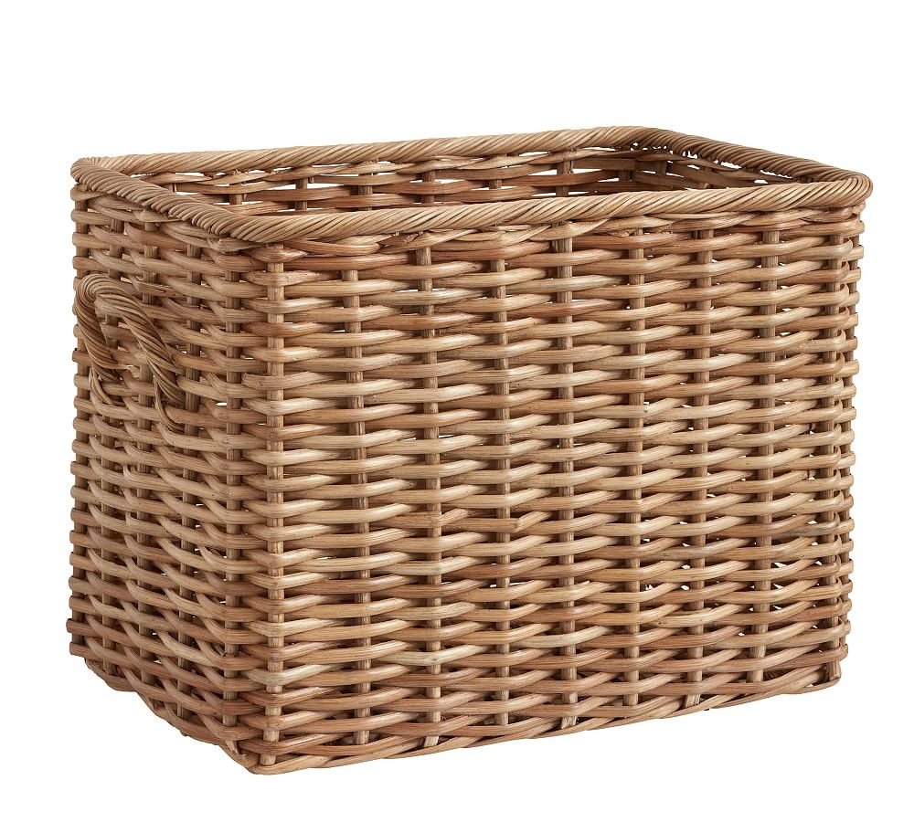 Aubrey Handwoven Oversized Basket | Pottery Barn (US)