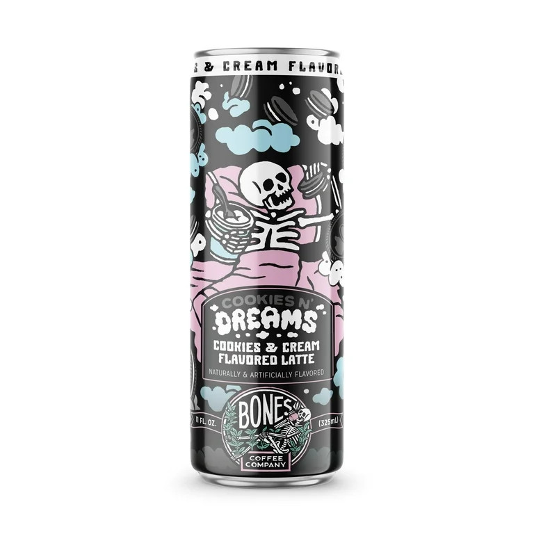 Ready to Drink Bones Coffee, Cookies N' Dreams Latte,  11 fluid ounce Can | Walmart (US)