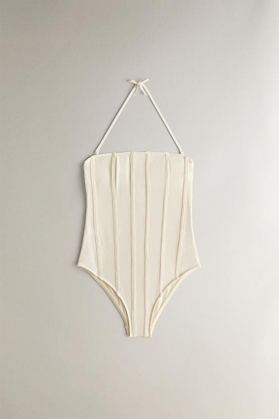 CORSET BEACH SWIMSUIT | Zara US