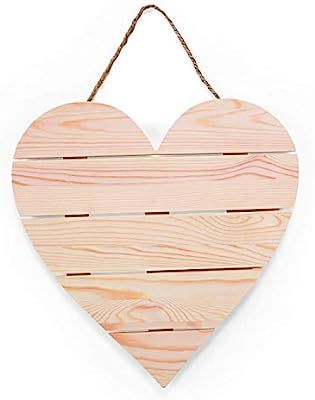 DIY Wood Heart Plank Sign with Jute Cord for Hanging-Kids Crafts-Summer Activities-Home Decor (1 ... | Amazon (US)