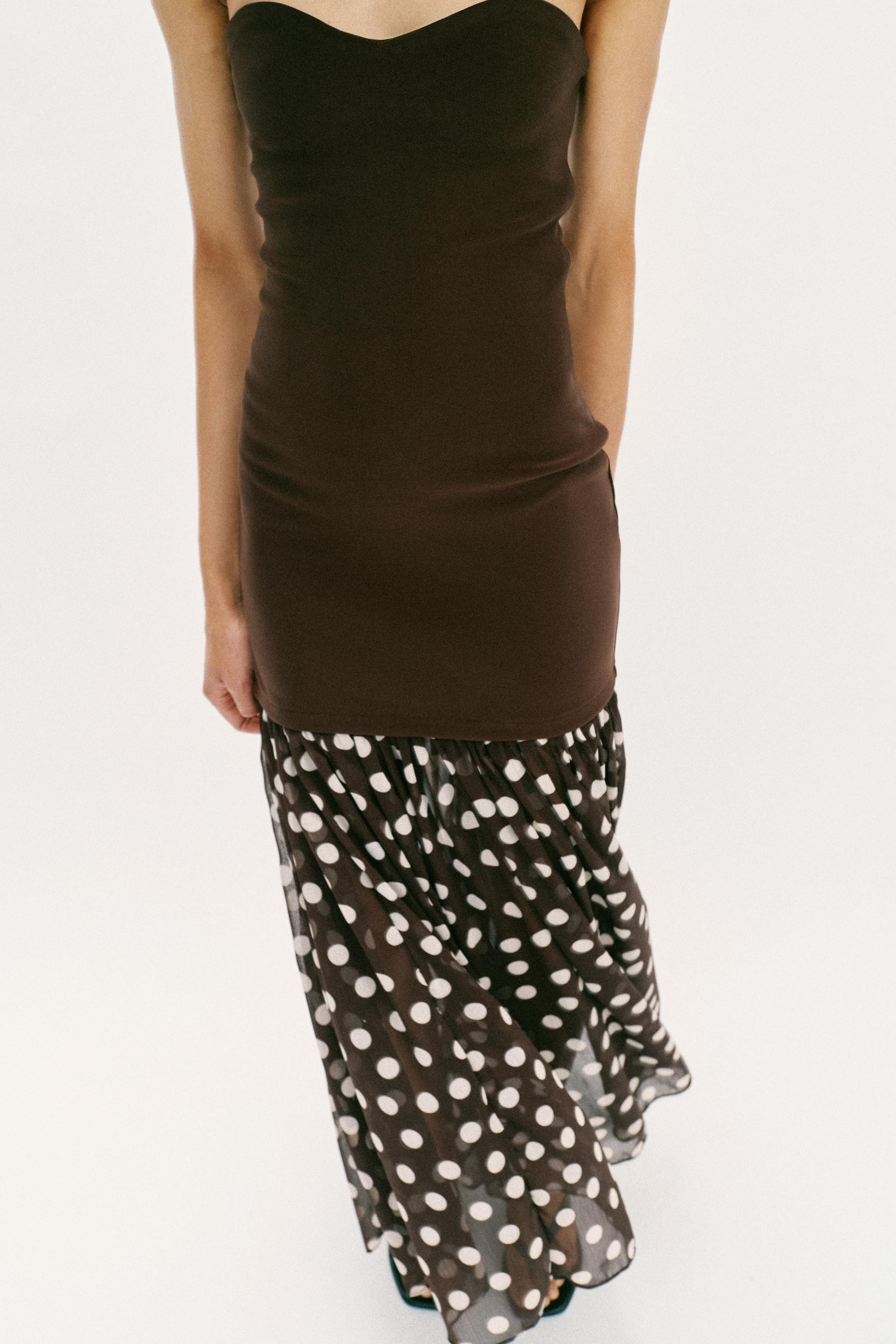 COMBINATION POLKA DOT DRESS | Zara US