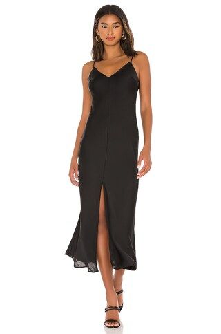 Free People Smoke & Mirrors Maxi Slip Dress in Black from Revolve.com | Revolve Clothing (Global)