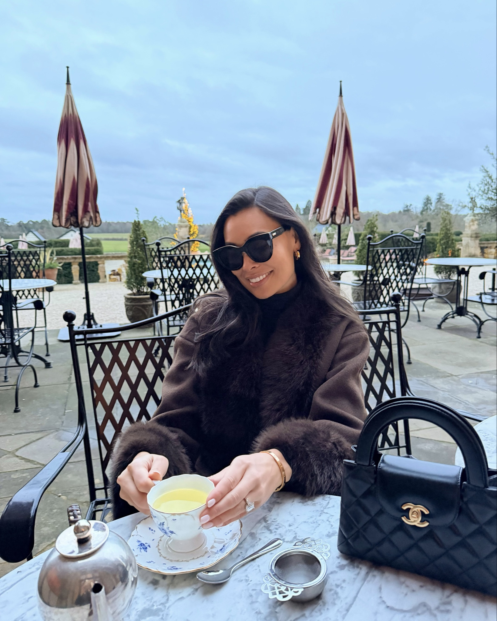 Brown faux fur coat, winter outfit, winter coat, Chanel bag. 

#LTKootd #LTKTravel #LTKHoliday