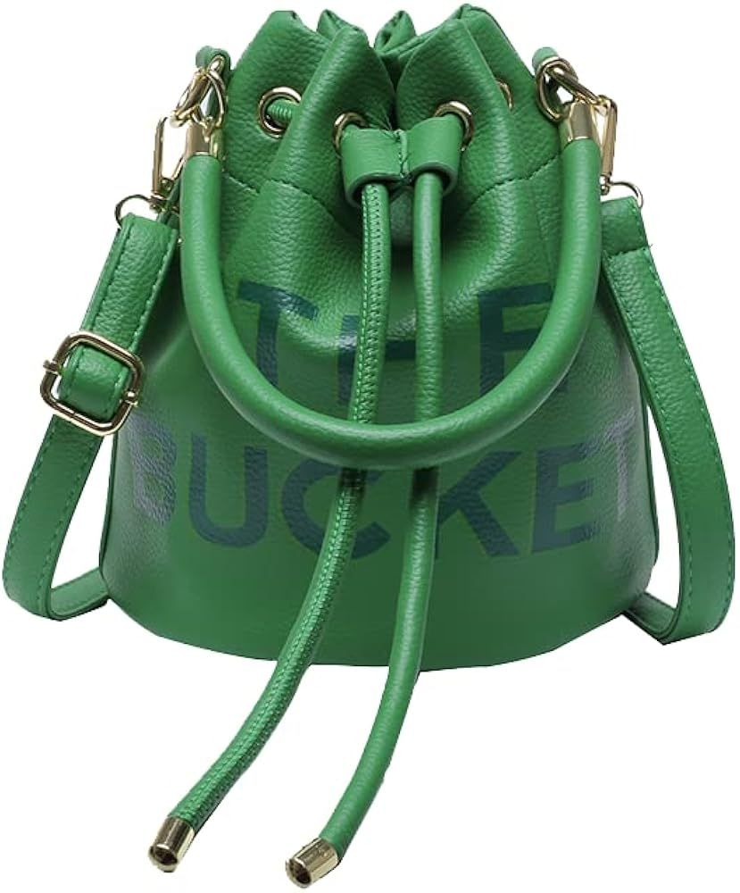 The Bucket Bag for Women, Small Leather Bucket Bag Purses, Crossbody/Handbag/Hobo Bag(7.9 * 7.9 *... | Amazon (US)