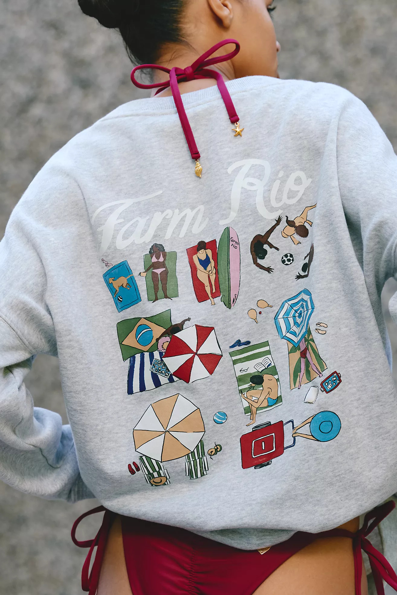 Farm Rio x Antropologie Grapic Sweatshirt | Anthropologie (US)