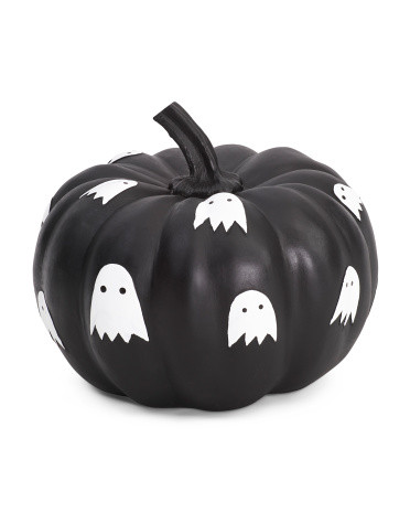 8in Pumpkin With Ghost | TJ Maxx
