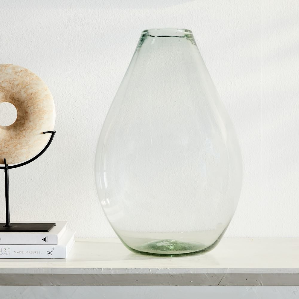 Pure Recycled Glass Vases - Clear | West Elm (US)