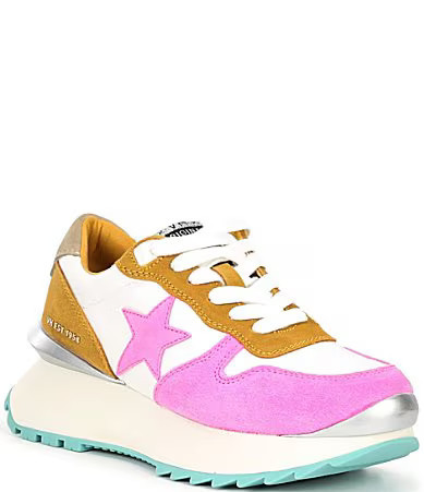 Vintage Havana Major Colorblock Suede Platform Retro Sneakers - 7 | Dillard's