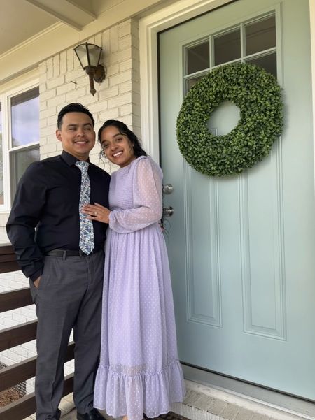 couple, outfit, maxi dress, spring dress, lavender, lilac, long sleeves, target shoes, church outfit, get ready with me, dressy

#LTKshoecrush #LTKworkwear #LTKstyletip