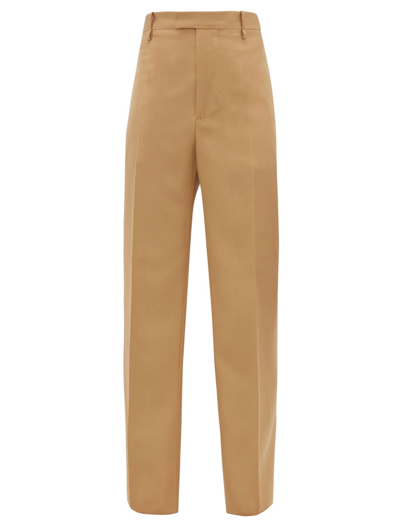 High-rise wool-twill straight-leg trousers | Matches (US)