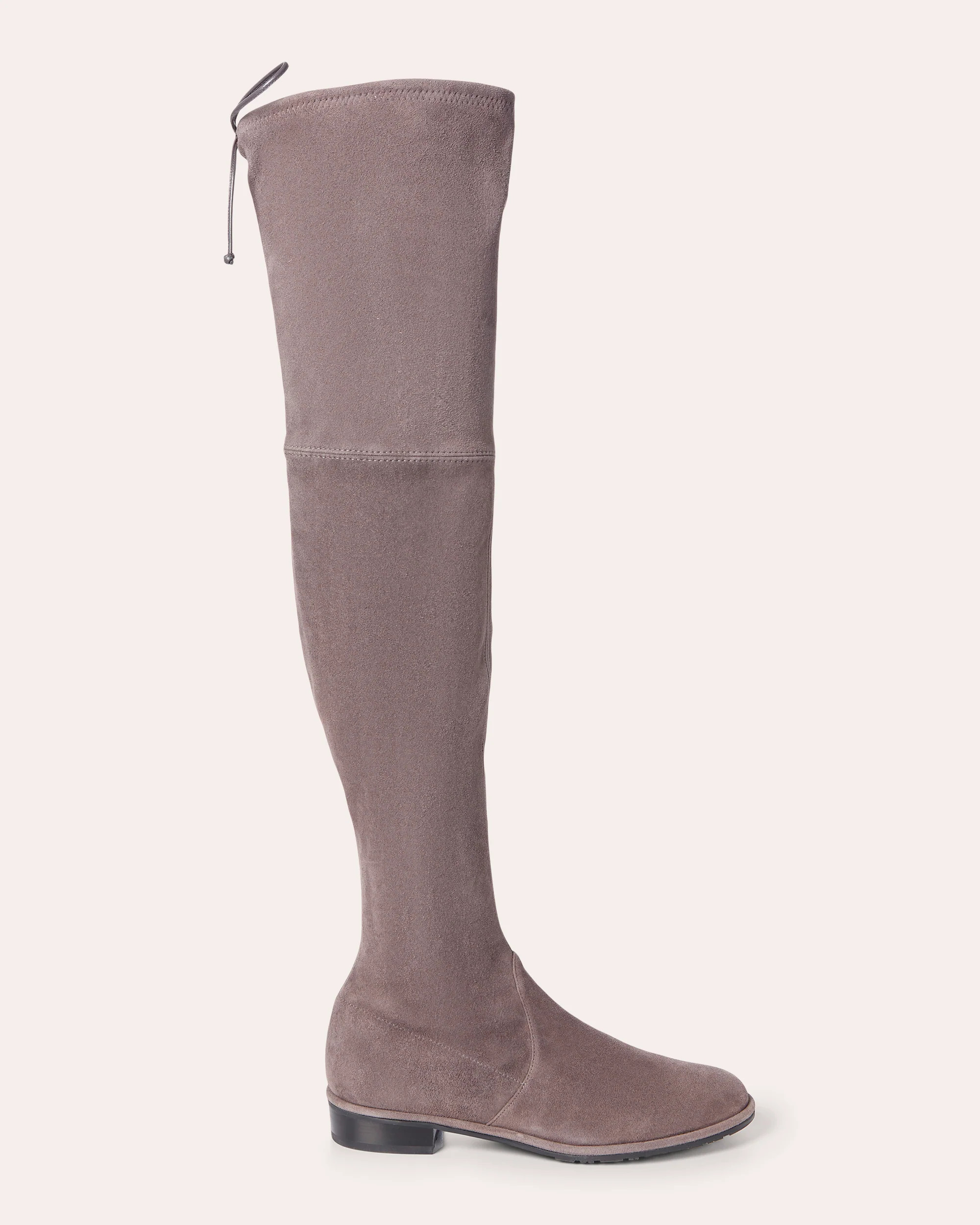Stuart Weitzman Women's Lowland Stretch-Suede Over-the-Knee Boot in Londra Suede/Leather/Rubber | Olivela