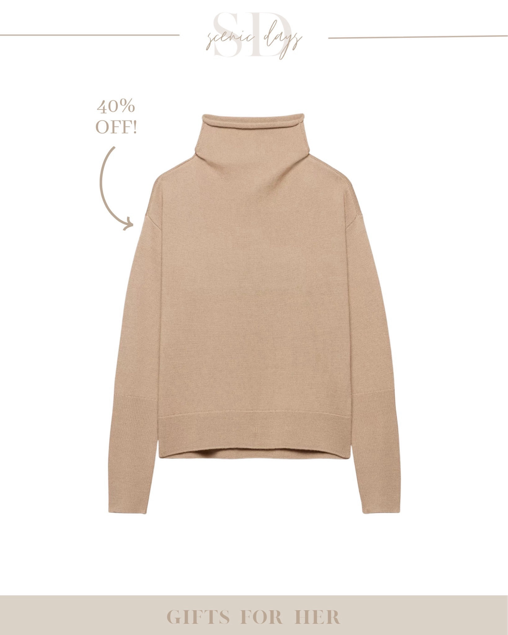My favorite sweater of all time is 40% off! Aritzia Cyprie sweater is classic, high quality and still looks and wears great 4 years later. 100% wool, perfect temperature regulation and goes with everything!

Aritzia, sweater, mockneck, classic style, timeless style, wool sweater, fall outfit, winter outfit, spring outfit, elevated style, work outfit, holiday shopping, gifts for her, Black Friday, cyber Monday, cyber week

#LTKCyberWeek #LTKstyletip #LTKGiftGuide