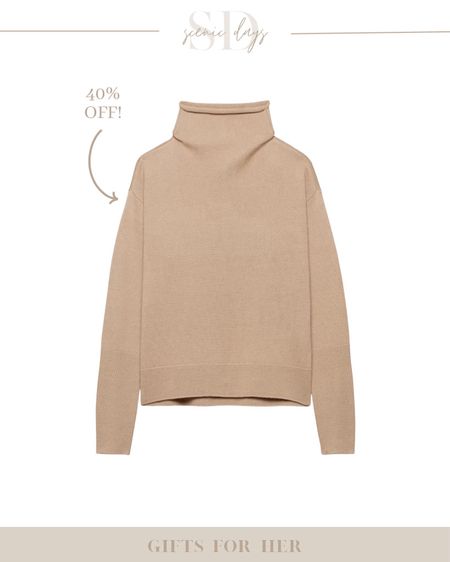 My favorite sweater of all time is 40% off! Aritzia Cyprie sweater is classic, high quality and still looks and wears great 4 years later. 100% wool, perfect temperature regulation and goes with everything!

Aritzia, sweater, mockneck, classic style, timeless style, wool sweater, fall outfit, winter outfit, spring outfit, elevated style, work outfit, holiday shopping, gifts for her, Black Friday, cyber Monday, cyber week

#LTKCyberWeek #LTKstyletip #LTKGiftGuide