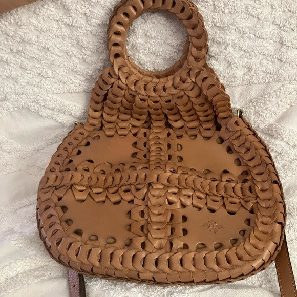 Patricia Nash Tan Chain Link  Leather Belt-loop 1970’s Should Bag/Clutch | Poshmark