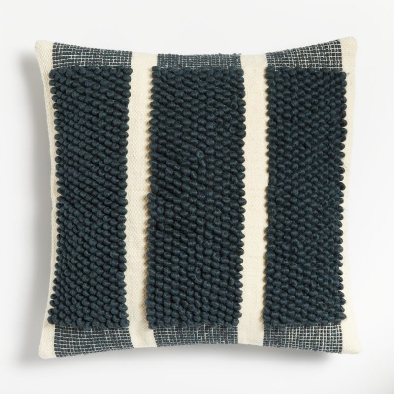 Green Bubble Wool Decorative Christmas Throw Pillow Cover 23"x23" | Crate & Barrel | Crate & Barrel