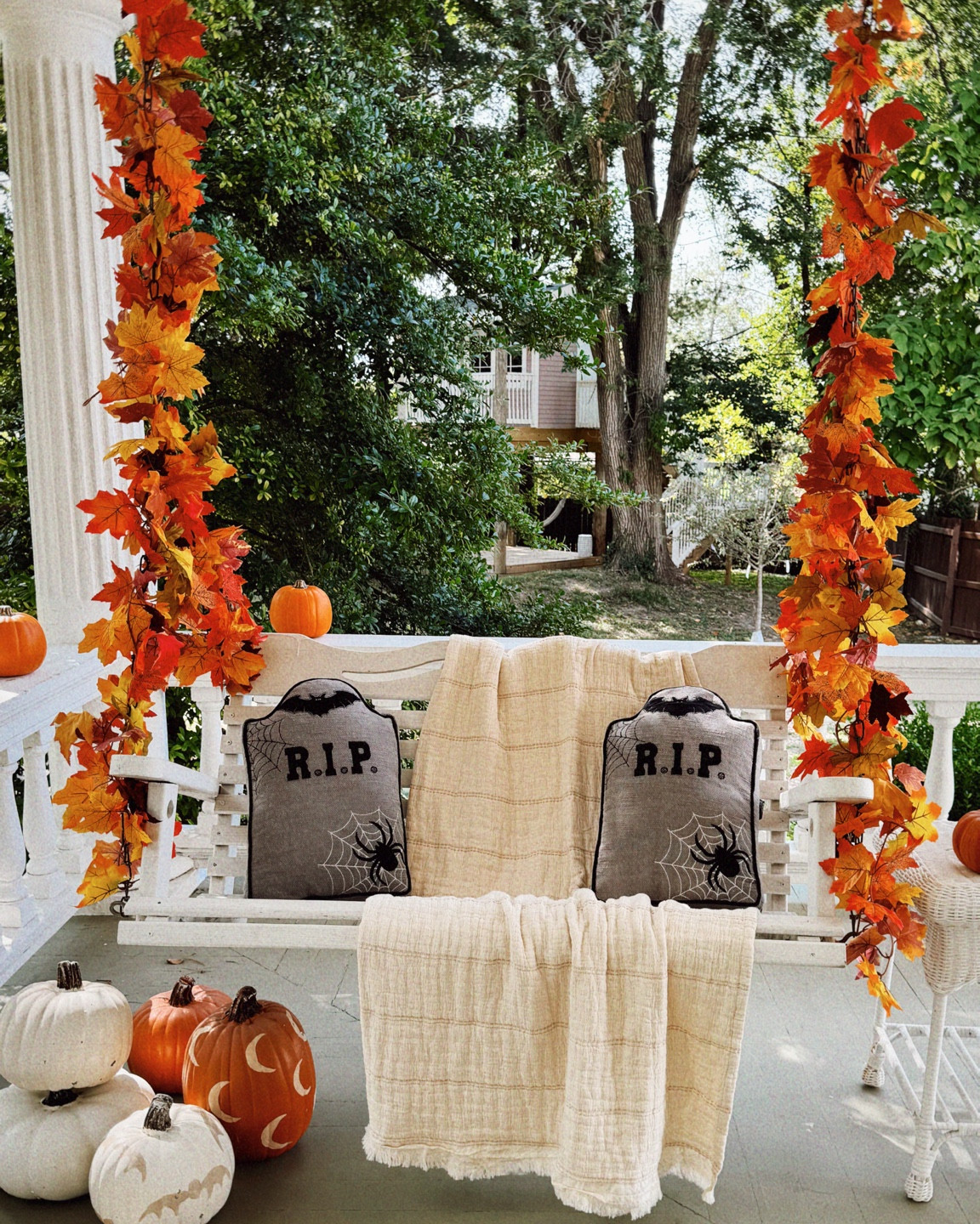 Garlands- I used two kinds twisted together 🍂

#LTKSeasonal #LTKHome