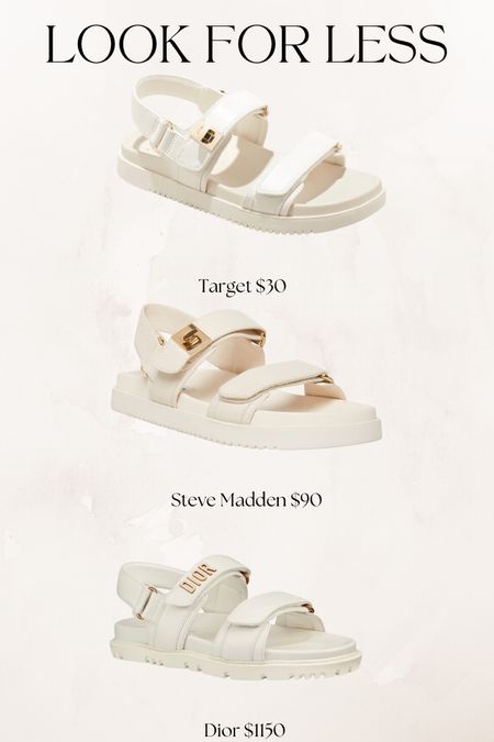 Cute dupes for strappy sandals…all price points! Dior act sandals 

#LTKunder50 #LTKshoecrush
